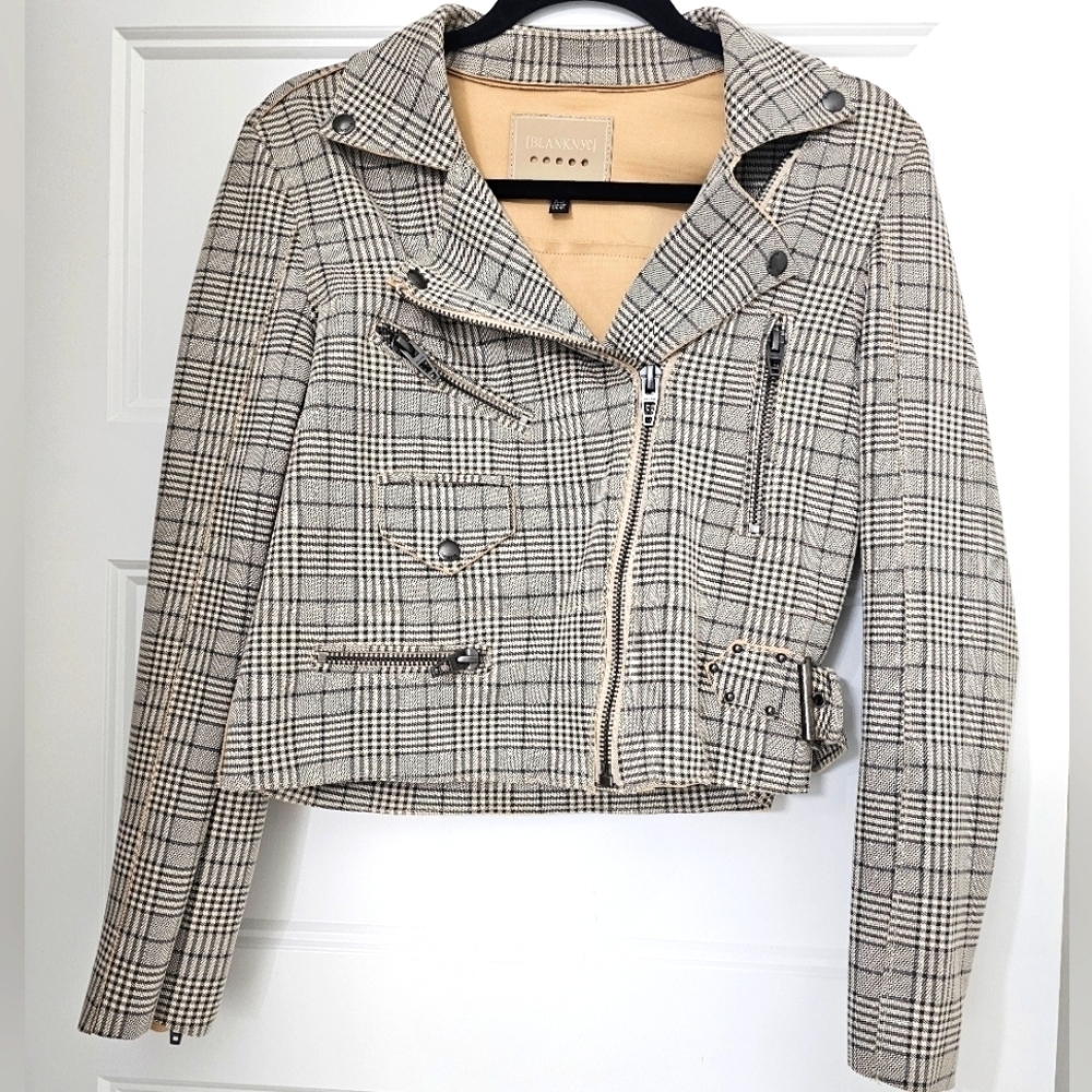 Blank NYC Plaid Women's Jacket sz xs